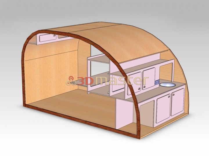 Mobile house project - Kulba - 3DMaster