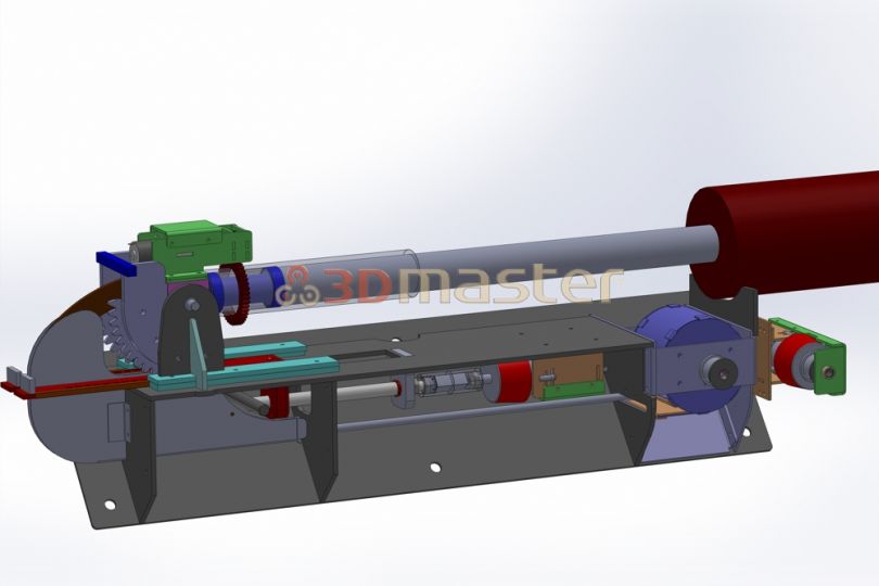 Electronic flagpole - 3DMaster