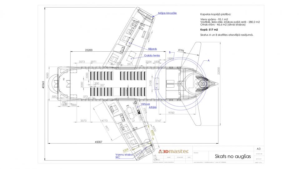 Bruņoto gaisa spēku kapelas modelēšanas un vizulizācijas-3DMaster
