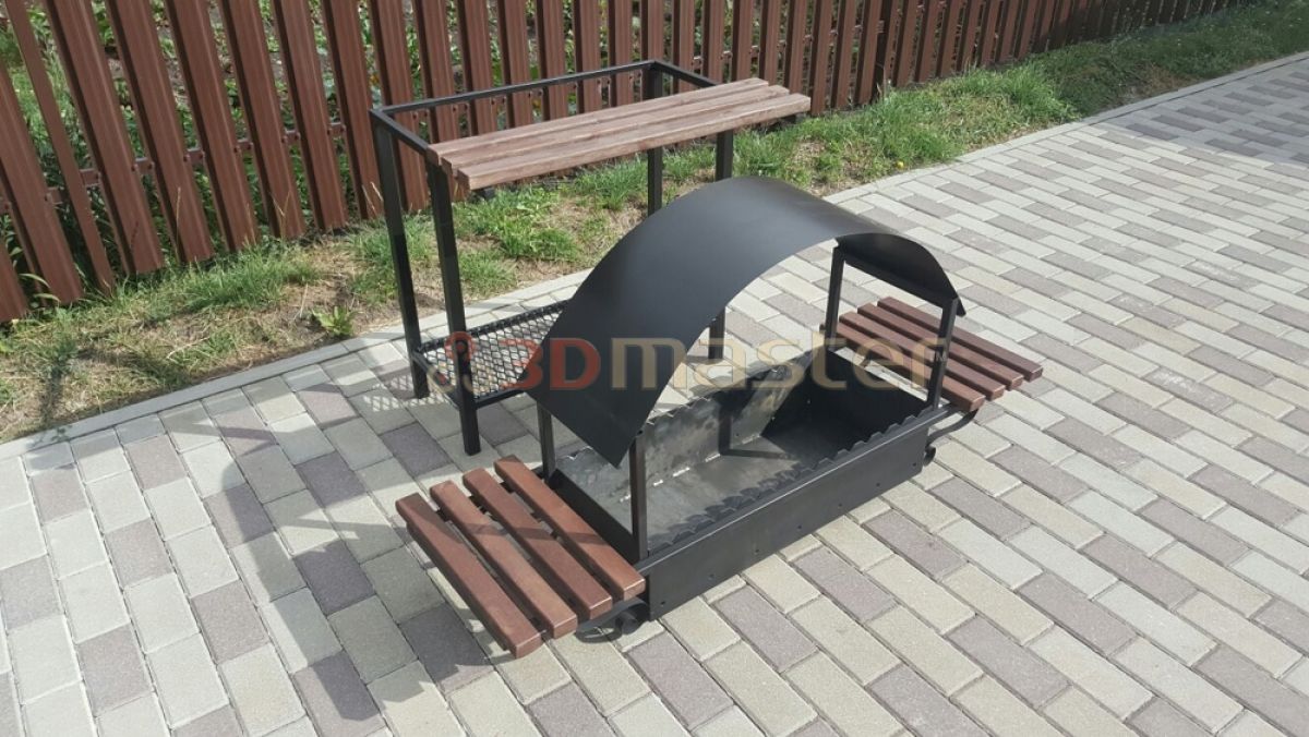 Buy barbecue with shelves-3D Master